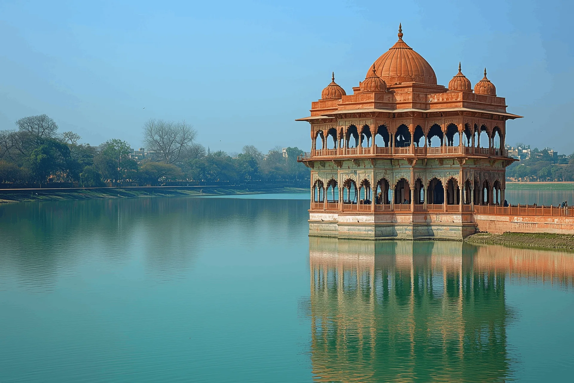 lago gadisar jaisalmer nel viaggio in rajasthan con india magica tours