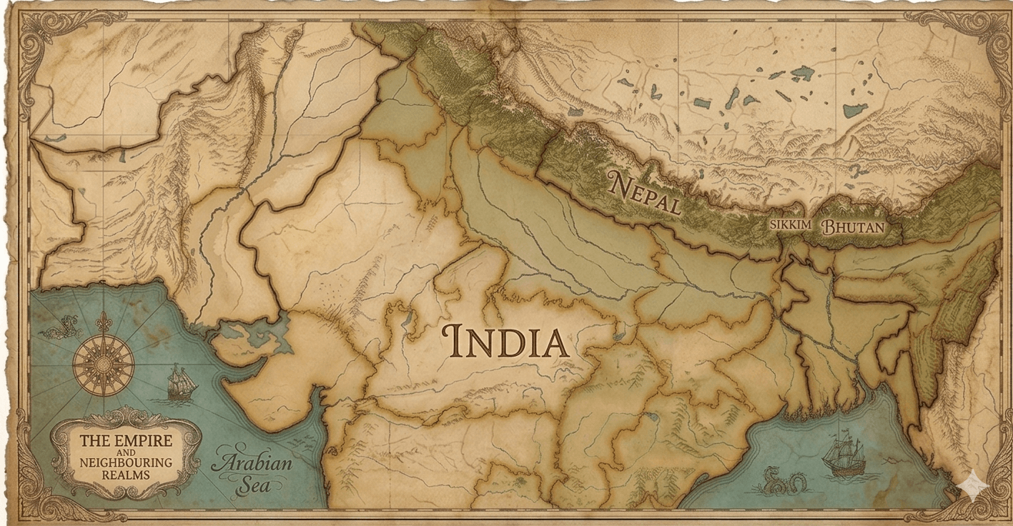 mappa dell'india con citta de mucche sacre indiane nel tour con india magica tours